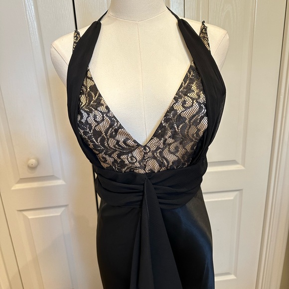 Jodi Kristopher mermaid gown black size 9/10 - Picture 6 of 6